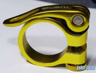 NEW TUBRO QUICK RELEASE SEATPOST CLAMP 34.9mm 34.9 Gold  