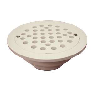  PlumBest D40600R 2 Inch by 3 Inch PVC Area Drain, White 