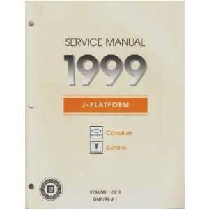  1999 CAVALIER SUNFIRE Shop Service Repair Manual Book 
