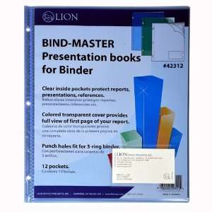  Lion Office 42312BL Bind Master Presentation Book For 3 