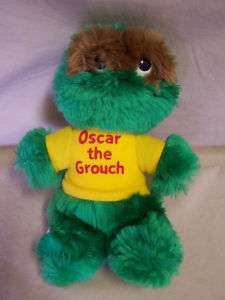 Vintage 1983 Plush Oscar The Grouch 8 Tall Playskool  