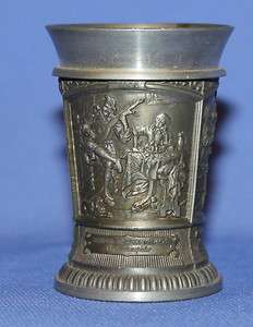 Vintage Deco German WMF Zinn Pewter Goblet Cup  