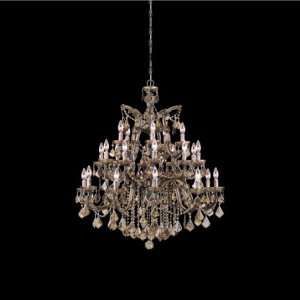 Crystorama 4470 AB GTS Maria Theresa Chandelier, Antique Brass Finish 