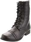   diva Women Combat army military motorcycle riding boot JETTA 09A Black