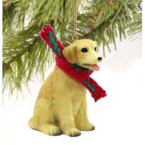 Christmas Tree Ornament   Yellow Lab (Labrador Retriever) with Scarf 