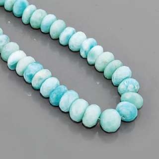 88 Ct Natural Dominican 8 mm Larimar Gemstone Loose Beads Size 7 