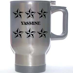  Personal Name Gift   YASMINE Stainless Steel Mug (black 