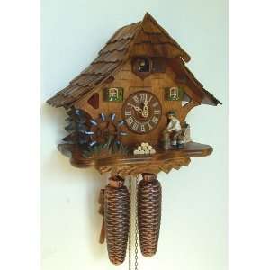  Anton Schneider Cuckoo Clock, Wood Chopper, Model #8T 314 