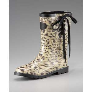 Juicy Couture Leopard Print Rain Boots NIB  