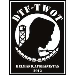 DTF TWOT, Helmand Afghanistan   War On Terror   Vinyl Decal   Car 