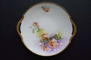 VINTAGE LIMOGES A. LANTERNIER &Co HAND PAINTED PLATTER  