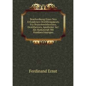   Apotheker &c Als Manuscript Mit Handzeichnungen Ferdinand Ernst