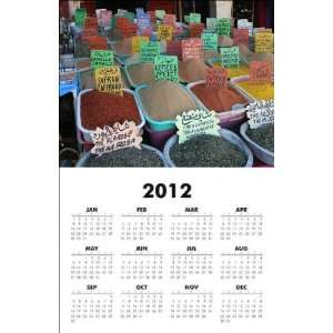  Spices in Africa 2012 One Page Wall Calendar 11x17 inch on 