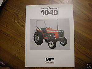 Massey Ferguson 1040 Tractor Dealers Brochure  