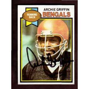 Archie Griffin Signed Autographed 1979 Topps Bengals Card Mint / Ohio 