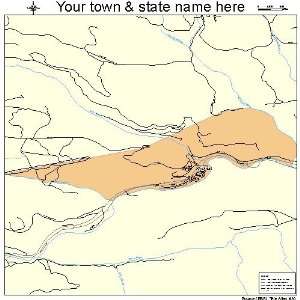  Street & Road Map of Klickitat, Washington WA   Printed 