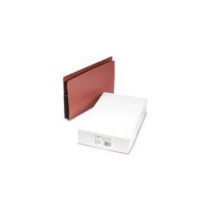  4in Expansion File Pockets, Straight Cut, Redrope, Legal 
