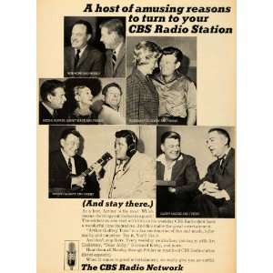 1965 Ad CBS Radio Station Bob Hope Rosemary Clooney   Original Print 