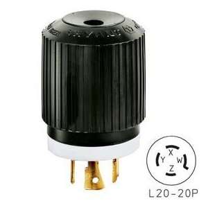   ® Plug, L20 20, 20a, 3ph 347/600v Ac, Black/White