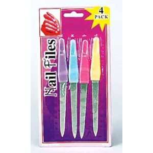  4 Piece Nail Files Case Pack 144   119190 Beauty