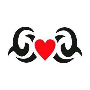   Tattoo Stencil   Heart w/ Tribal Frame   #566