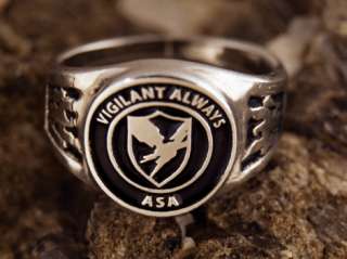 Army Security Agency ring ASA Vigilant Always  