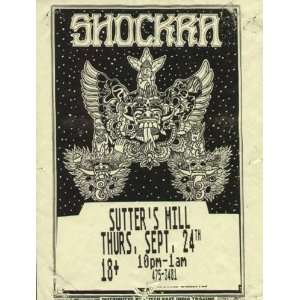  Shockra Sutters Mill NY Concert Handbill Flyer 1992