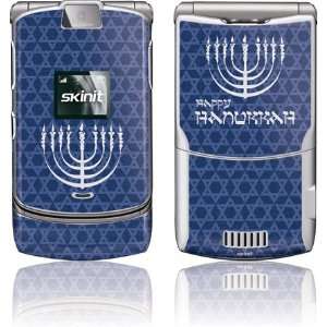  Happy Hanukkah   Star of David skin for Motorola RAZR V3 