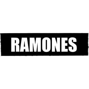  THE RAMONES BAND NAME EMBROIDERED PATCH