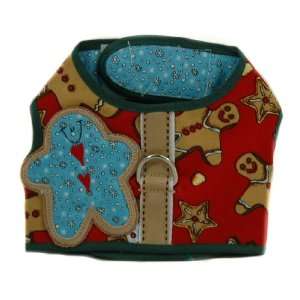   Dog Apparel Outfit T Shirt Harness Gingerbread   XXS 
