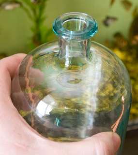 OLD Russian Medicine BOTTLE Flask Defect glass  
