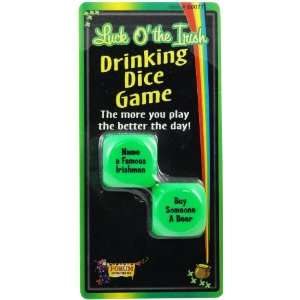    Luck O The Irish Drinking Dice Game F#60077 