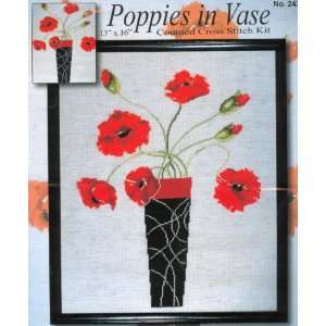  Design Works POPPIES IN A VASE Cross Stitch Kit Arts 