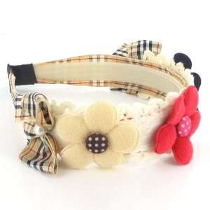   Teenager Flower Design with Ribbon Bow Headband (6134 3) Toys & Games