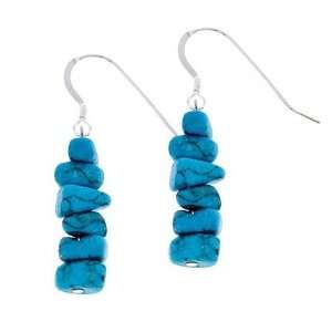  Man made Turquoise Chip Earrings Glitzs Jewelry
