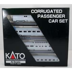  Kato Corrugated Passenger Car Set B Atchison, Topeka 