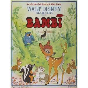  Bambi Movie Poster (11 x 17 Inches   28cm x 44cm) (1942 