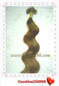 100S 20Light Brown Body Wavy Human Hair Extension#12  