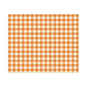 SheetWorld Fitted Basket Sheet   Primary Orange Gingham Woven   Made 