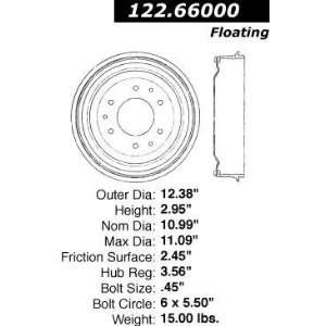  Centric Parts 122.66000 Brake Drum Automotive