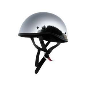   Lid Helmets   Shorty Helmet DOT Chrome (Medium 64 6622) Automotive