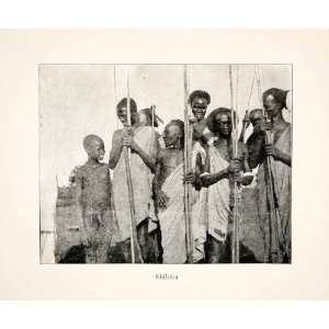 1903 Print Shilluks Nilotic Peoples Southern Sudan Africa Nile Sobat 