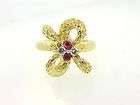 Solid White Gold Ruby Diamond Band Ring  