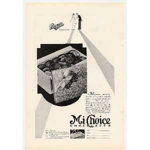    1929 Bunte Mi Choice Chocolates Print Ad (6837)