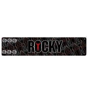  Brand Licensed Rocky Pattern Leather Wrist Band
