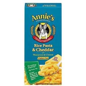  Annies Homegrown Rice Pasta & Cheddar (Gluten, Free), 6 