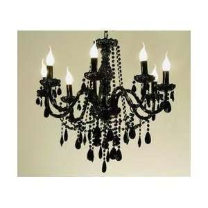  Balck Gothic Candle Chandelier   UR870 8