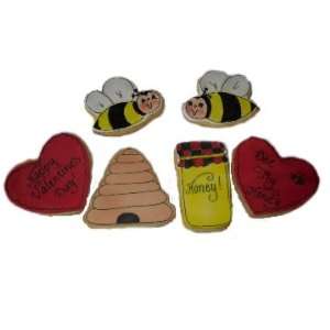  Honey Bee 6 Valentine Cookies 