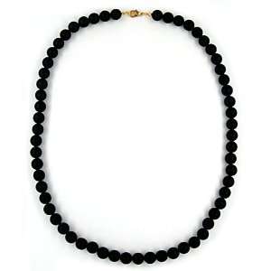  Necklace, Black, Beads, 70cm DE NO Jewelry