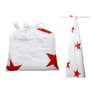    Aden+Anais Radiant Red Swaddle 47x47